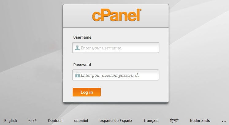 آموزش ورود به cPanel